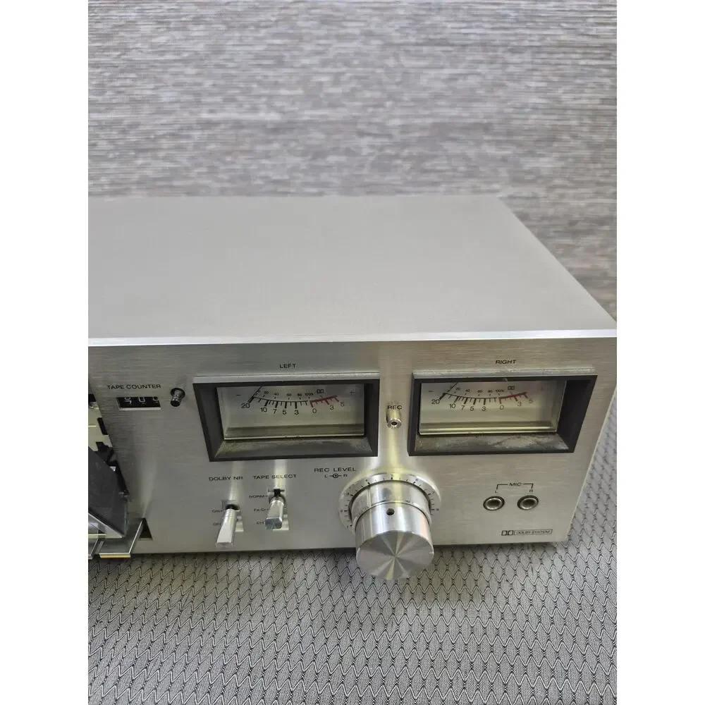 Vintage Sony TC-K1A Stereo Cassette Tape Deck Silver Dolby NR VU Meters Hi-Fi
